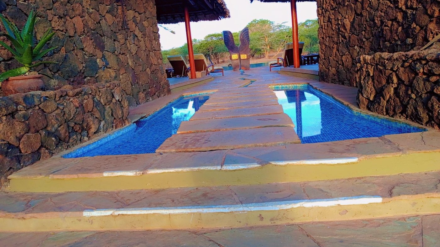 Pool deck and walkway