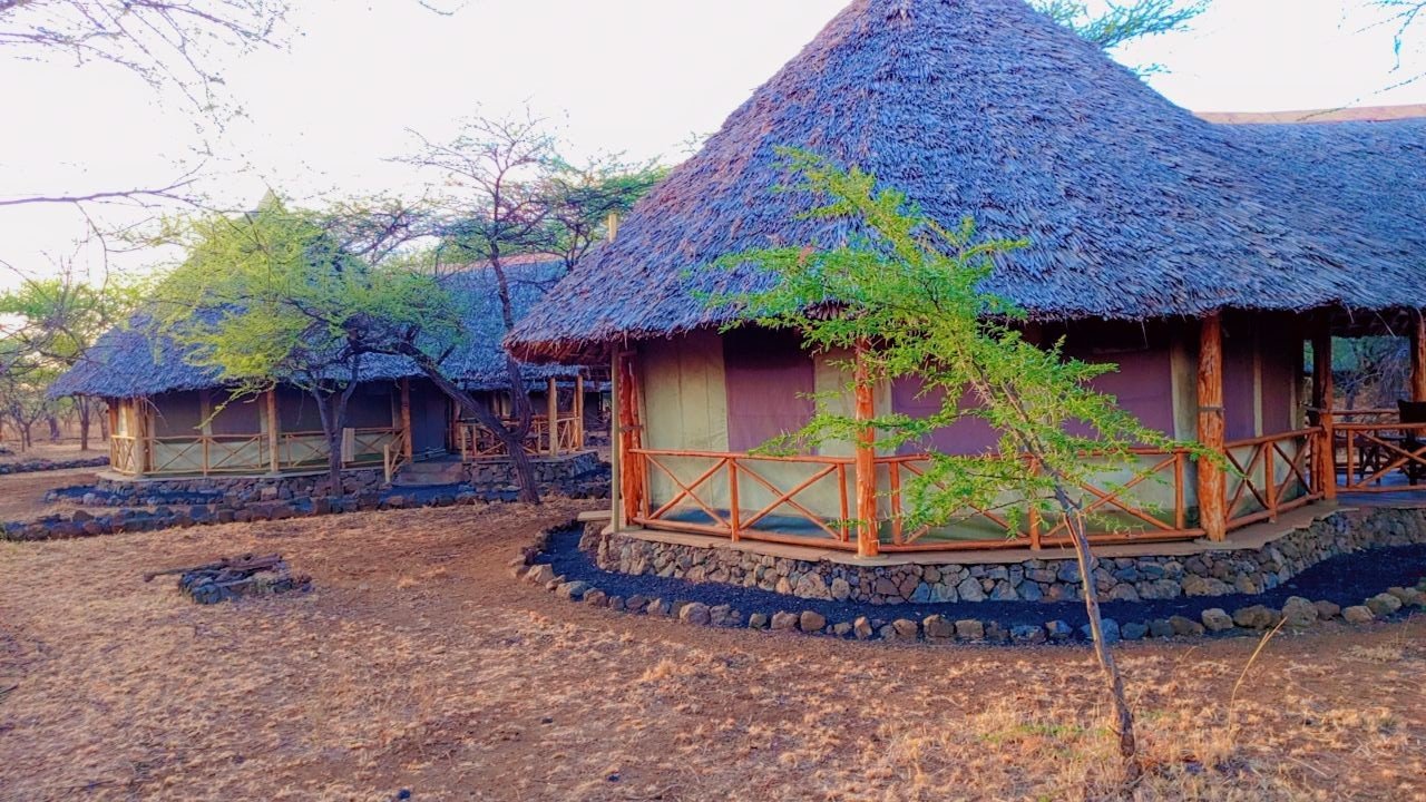 Safari tent with private veranda