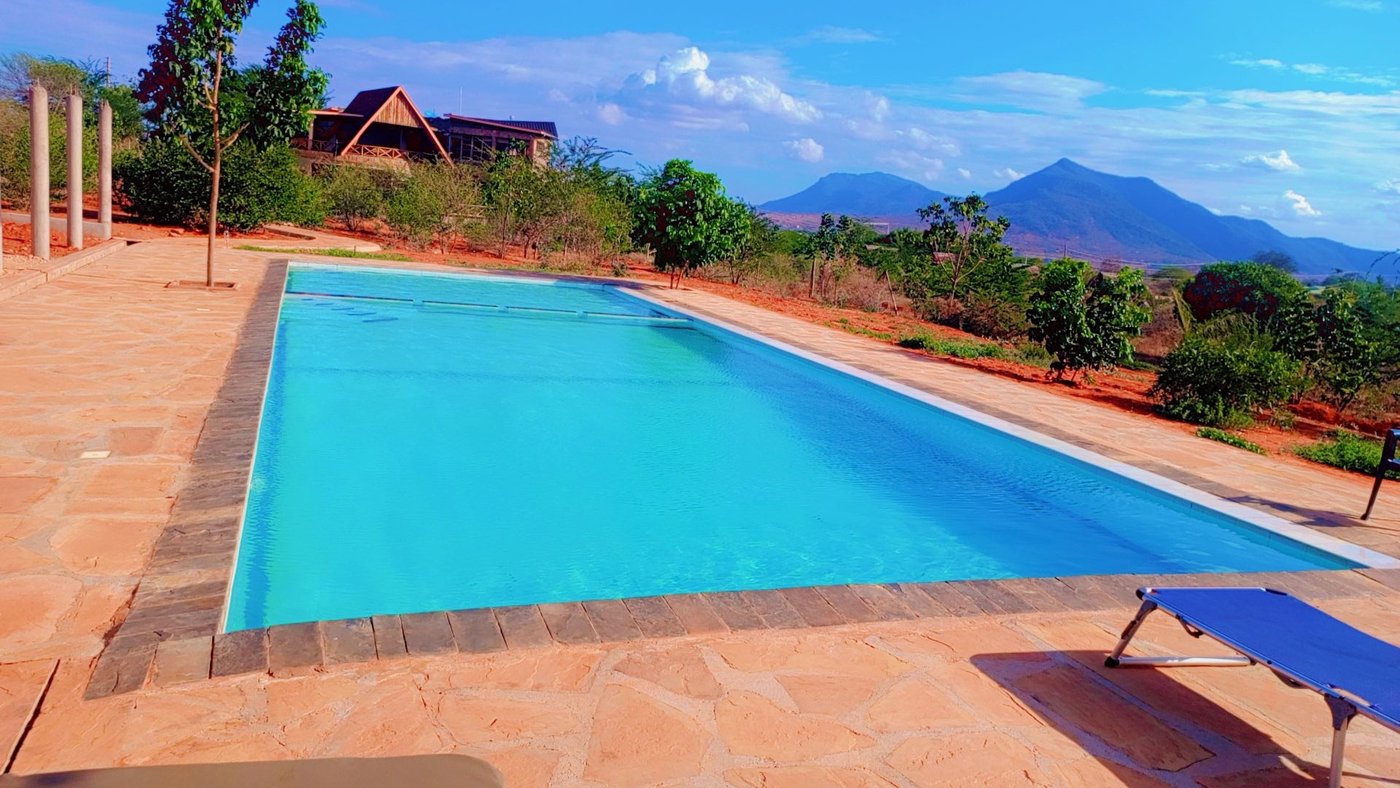 Pool deck and sun loungers