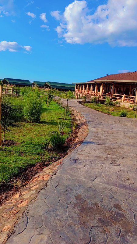 Garden path to the rooms